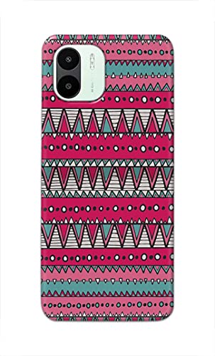 Image of PRINTFIDAA Printed Hard Back Cover Case for Mi Redmi A1 2022 Back Cover (Geometric Vintage Pattern) -1803