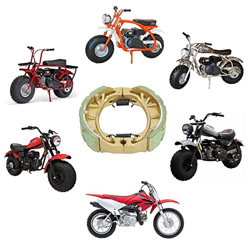 Image of GREHUA Mini Bike Brake Shoes & Chain Adjuster Kit Compatible with Coleman CT200U BT200X CT200U-EX Baja Warrior Heat Massimo MB165 MB200 Predator 212cc 196cc 6.5hp Minibike Scooter Moped Parts Green