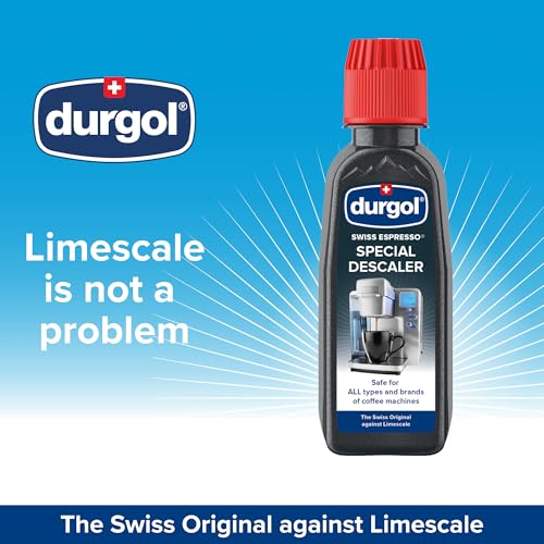 Image of Durgol Swiss Espresso, Descaler and Decalcifier for All Brands of Espresso Machines and Coffee Makers, 4.2 Fluid Ounces (Pack of 2)