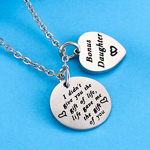 Nimteve Daughter Gifts from Mom I Didn’t Give You The Gift of Life Life Gave Me The Gift of You Bonus Daughter Gifts2