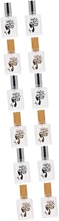 Beavorty 12 Peças Frasco De Perfume Recipiente De Perfume De Vidro Recipiente De Perfume Transparente Frasco De Vidro Vazio Recipiente De Perfume Óleo Essencial Perfume Mini Perfumes