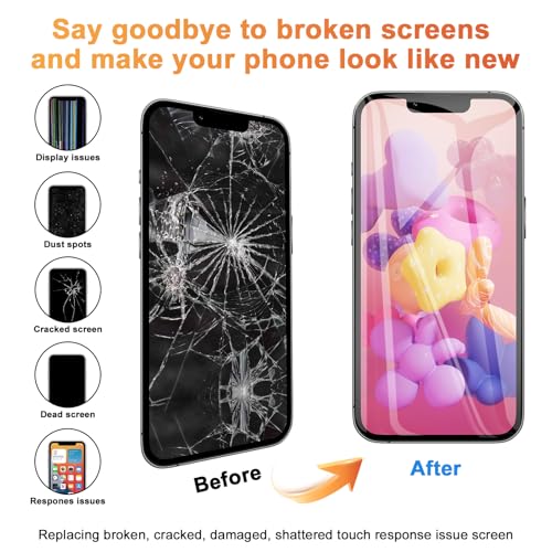 EFAITHFIX for iPhone 12 Pro Max Screen Replacement OLED [NOT LCD] 6.7 Inch Display 3D Touch Screen FHD Digitizer Assembly A2342 A2410 A2411 A2412 with Repair Tools Waterproof Adhesive Screen Protector by EFAITHFIX - Image 5