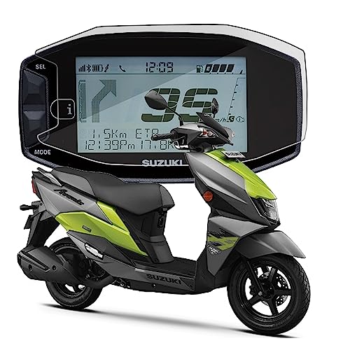 Image of FCS Thermoplastic Polyurethane 9H Anti-Shock Edge-To-Edge Screen Protector Guard Compatible For Suzuki Avenis 125 Navigation System|Enhanced Display Protection (Glossy)