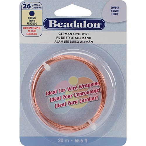 Fil de cuivre rond allemand gauge 26 pour éviter la casse lors du tressage de bijoux