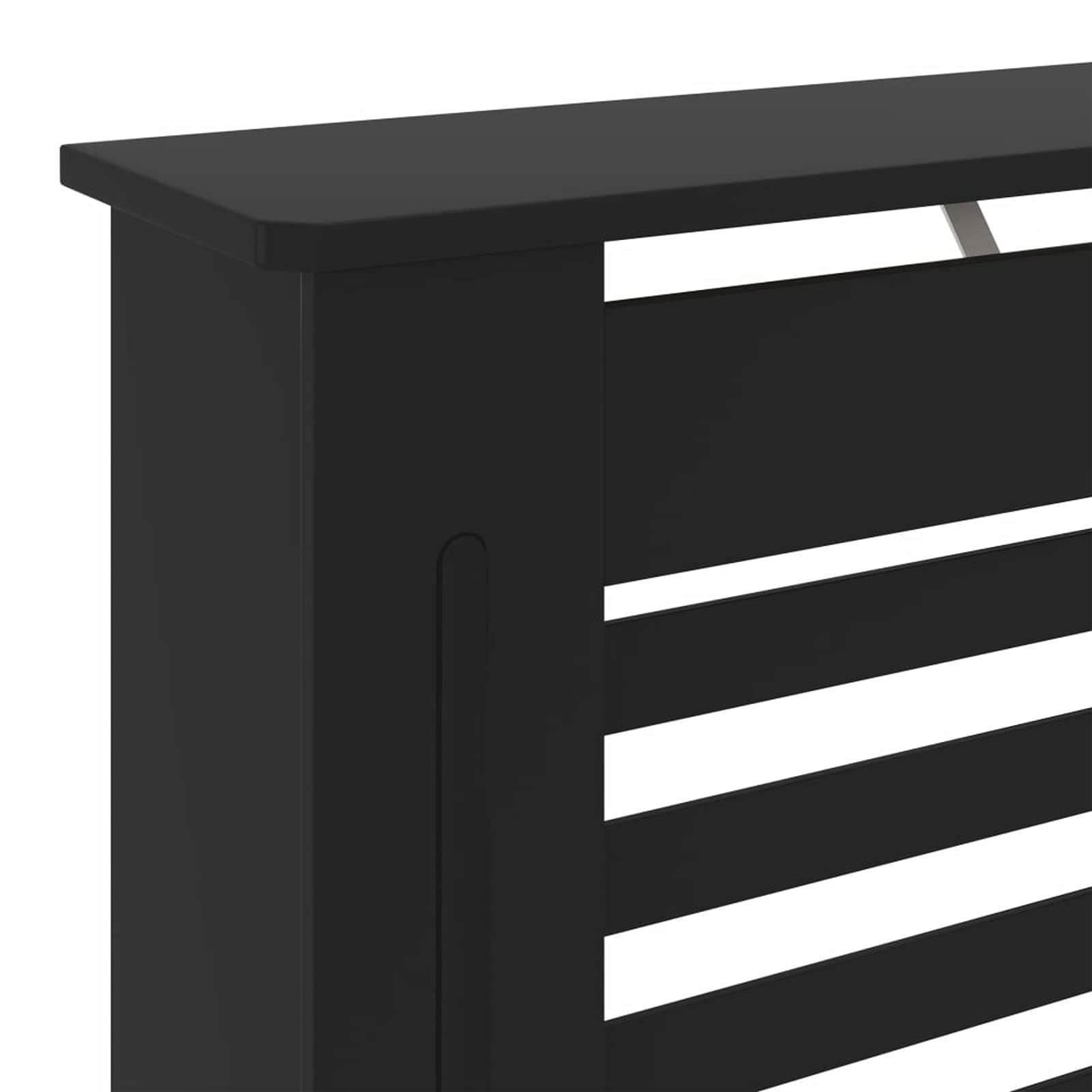 Tidyard Cubierta para Radiador Cubierta de Radiador para Radiador Diseño Moderno Cubre Radiador Cubreradiador Moderno MDF Negro 78 x 19 x 81,5 cm