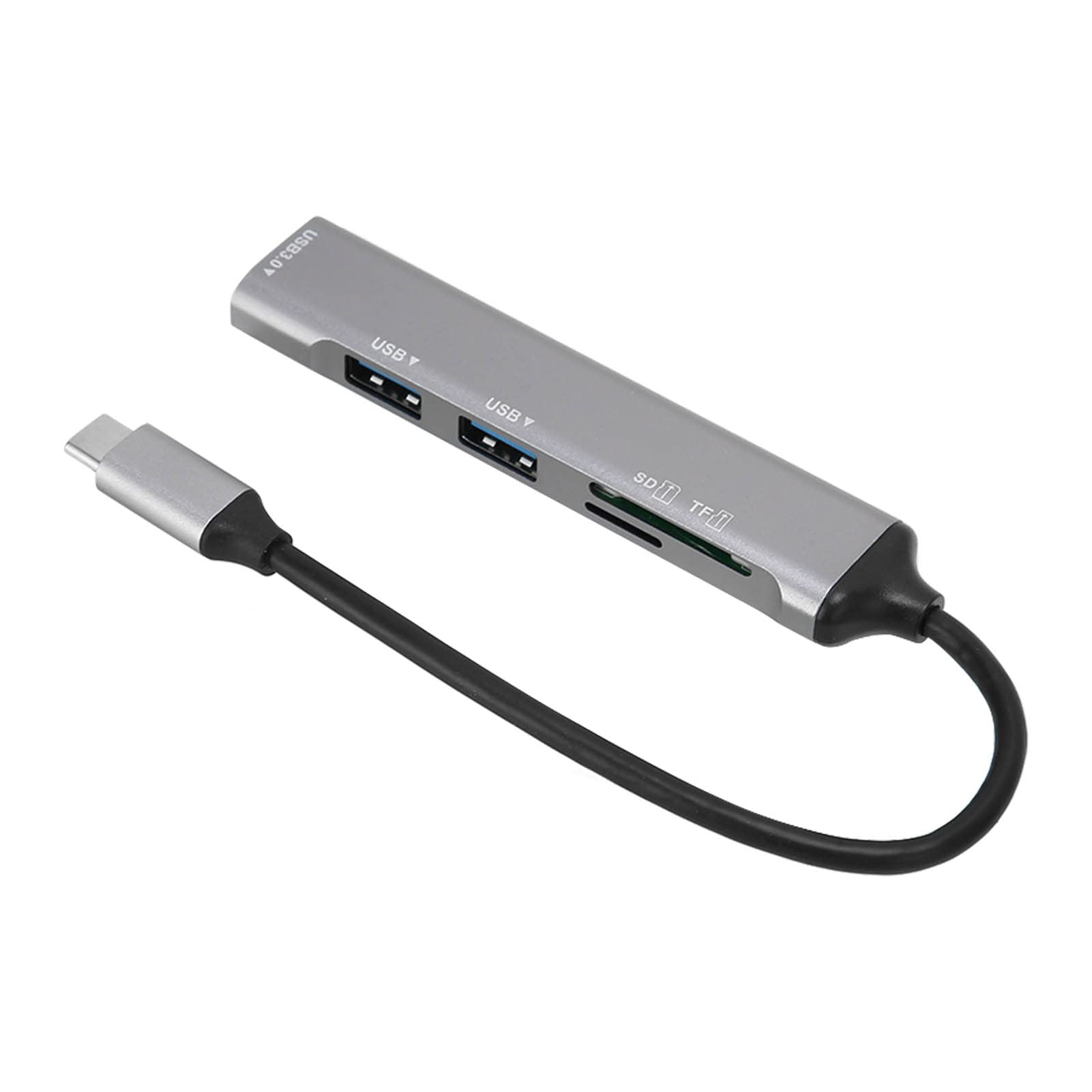 TrueCartType C Hub, USB C Hub 5 in 1 High Speed Read Plug and Play Metal Electronics for for U Drive for Keyboard for Linux-picture-12
