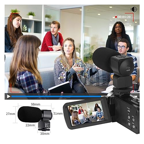 Caméscope Numérique 4K avec Mode Webcam pour Diffuser en Direct sur Internet - 4