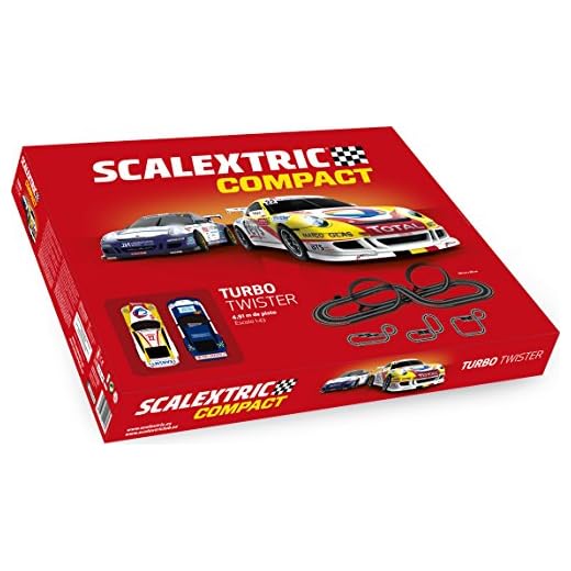 Scalextric- Turbo Twister, Color Rojo (Scale Competition Xtreme C10260S500)