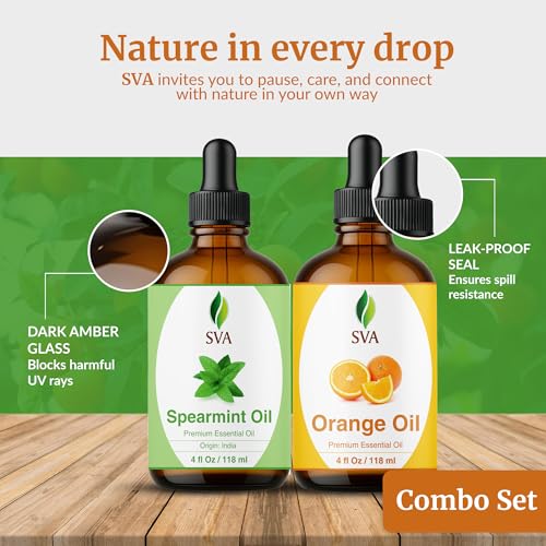 Aceites Esenciales de Naranja y Menta 4 oz Combo Pack miniatura 7