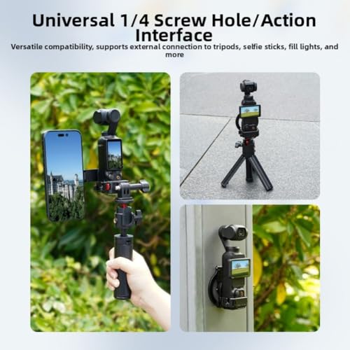 Soporte compacto para teleprompter para Osmo Pocket 3 accesorio de filmación vlogging 7