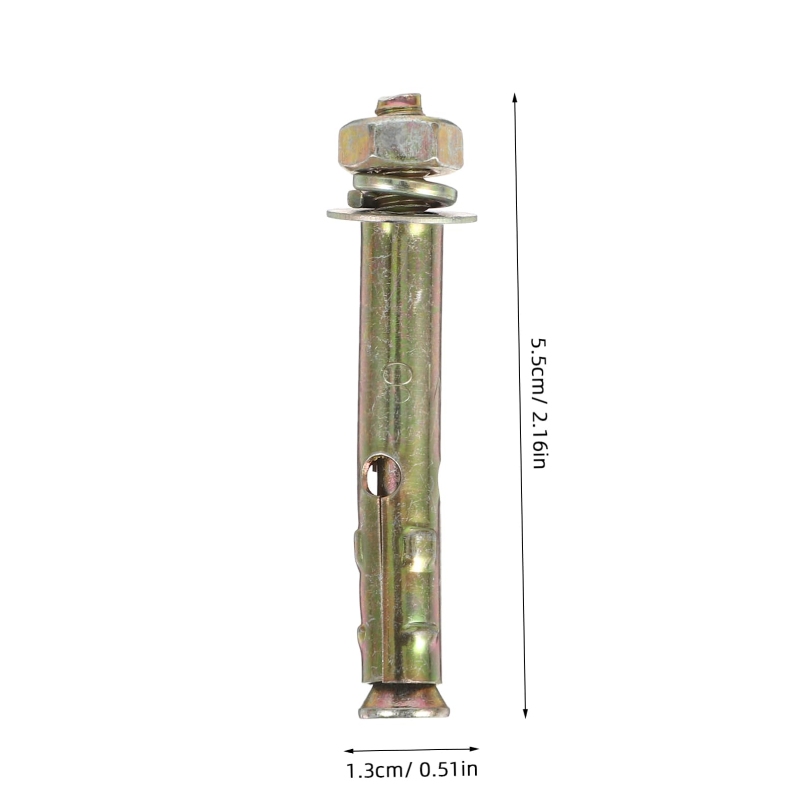 DOITOOL 20pcs Expansion Bolt Screw Furniture Outdoor Threaded Wall Screws Expansion Screw Replacement Fastening Expansion Bolts Timber Expansion Tool Bolt Fastening Tool for Steel Golden