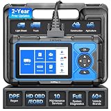 TOPDON ArtiDiag HD Heavy Duty Truck Scanner, Diesel Diagnostic Tool, Full System Truck Scanner for Cummins Detroit MaxxForce, 10 Reset Service, DPF Regen, Speed Limit Adjust Reset, 2 Years Free Update