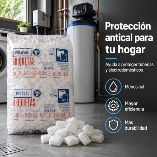 Miniatura 3 de Sal Natural En Pastillas Para Descalcificador - Saco De 25 Kg
