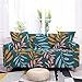 Sofaüberwurf Blaugrüner Rosa Senf Sofabezug Stretch Elasthan Couch überwurf Abnehmbare Waschbar Anti Rutsch Sofahusse Moderne Sofa überzug Langlebig Universal Couchbezug 4 Sitzer