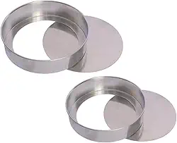 Jogo 2 Formas Fundo Falso Removível Nº 20 E Nº 25 Em Alumínio Assadeira Com Fundo Removível Para Padarias Confeitarias Bolos Caseiros