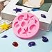 Elfkitwang Marine Theme Fondant Silicone Mold,Seashell,conch, Mermaid Tail,Seahorse,starfish,coral, DIY Handmade Baking Tools for Mermaid Theme Cake Decoration
