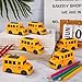 LSLYHTC 6Pcs School Bus Toys Bulk, Plastic Mini School Bus for Toddlers, Small Yellow Buses Toy Party Favors for Birthday Party Supplies and Presents