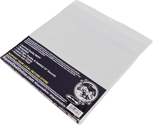 Miniatura 2 de (100) Fundas exteriores de registro resellables de 12 pulgadas  Super Clear Premium 2 mil de grosor, calidad de archivo BOPP  12-34 pulgadas x 12-38