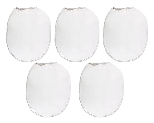 Mini Skater 5 bolsas de filtro de pintura, coladores de té, bolsa de colador de pintura con apertura superior elástica, bolsa de malla fina blanca