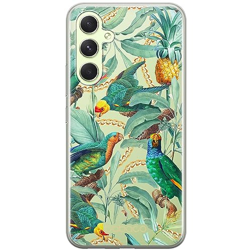 Babaco ERT GROUP mobile phone case for Samsung A54 5G original and officially Licensed pattern Flowers 058 optimally adapted to the shape of the mobile phone, partially transparent