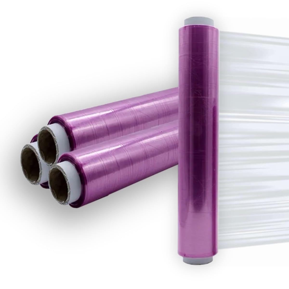 Papel Film Transparente alimentario Industrial - Rollos de Plastico Profesional para Cocina, Industria o Film Tattoo - Pack 3 Bobinas de 30x300 metros Resistente (3 Rollos)