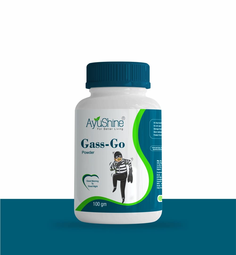 AyuShine Gass Go Powder | Constipation Relief Ayurvedic Supplement | Immunity and Digestion Booster - 100g (B0836V5396) Amazon Price History, Amazon Price Tracker