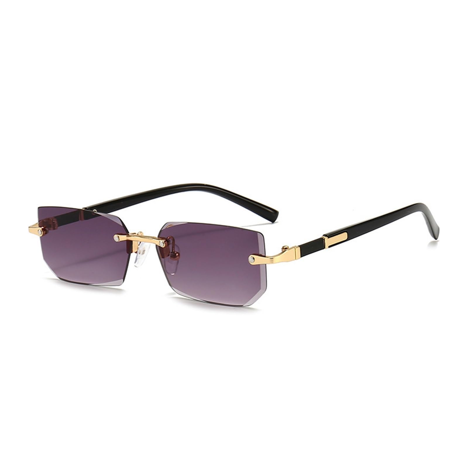 Gafas de sol rectangulares sin montura for hombres y mujeres