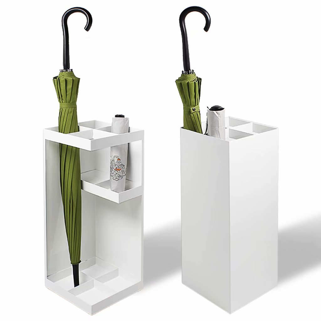 Amazon｜傘立て (傘立て、傘立て、) 鉄製、長方形、傘用の穴模様付き