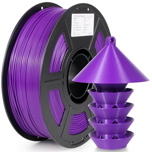 Image of ASA Filament 1.75mm, UV /Heat Resistant /Weather Resistant ASA 3D Printer Filament, Perfect for Printing Outdoor Functional Parts, Purple Filament 1kg(2.2lbs) Spool