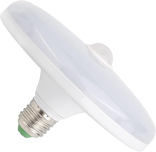Miniatura 6 de Bombillas con sensor de movimiento, 18 W (equivalente a 150 W) E26 1500 lúmenes, detector de movimiento, lámpara LED de techo del atardecer al