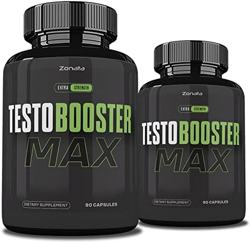 Testo Booster Max Pills for Men, Testo Boost Max, Test Boost Max, 180 Capsules, 2 Months Supply