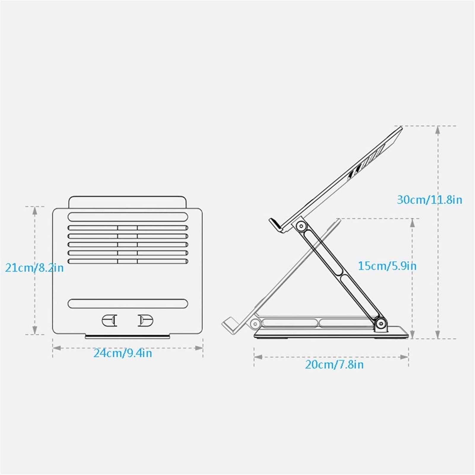 Laptop Stand Laptop Stand Desktop Wspornik przenośny pionowy regulowany składany aluminium aluminium chłodzenie baza biurowa tablet Stojak na Komputer (Color : A)