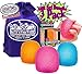 NeeDoh Gumdrop...Groovy Glob! Squishy, Squeezy, Popping, Stretchy Stress Fidget Gumdrops Complete Gift Set Party Bundle with Storage Bag - 3 Pack (Assorted Colors)