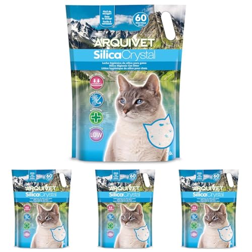 Arquivet Silicacrystal - Neutro, 7.6 L (Paquete de 4)
