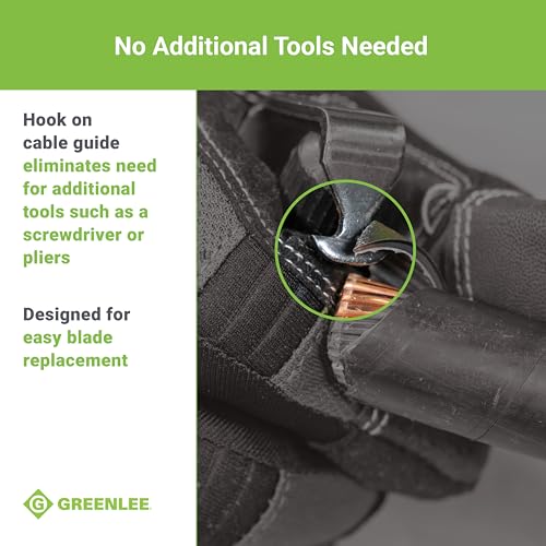 Greenlee 1903 7" Pocket Cable Stripping Tool with High-Carbon Steel Blade, 8 AWG - 1250 Kcmil by Greenlee - Used condition - Image 7