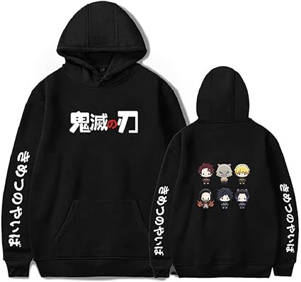 Syqiya Kimetsu No Yaiba Giyu Tomioka - Sudadera Unisex Con Estampado 3D, Con Cremallera, Color Gris, Talla 3XL (pecho De 128 Cm