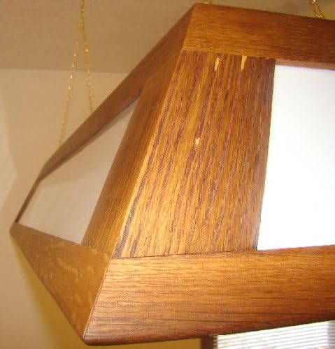 Antique Natural Oak Billiards Pool Table Light