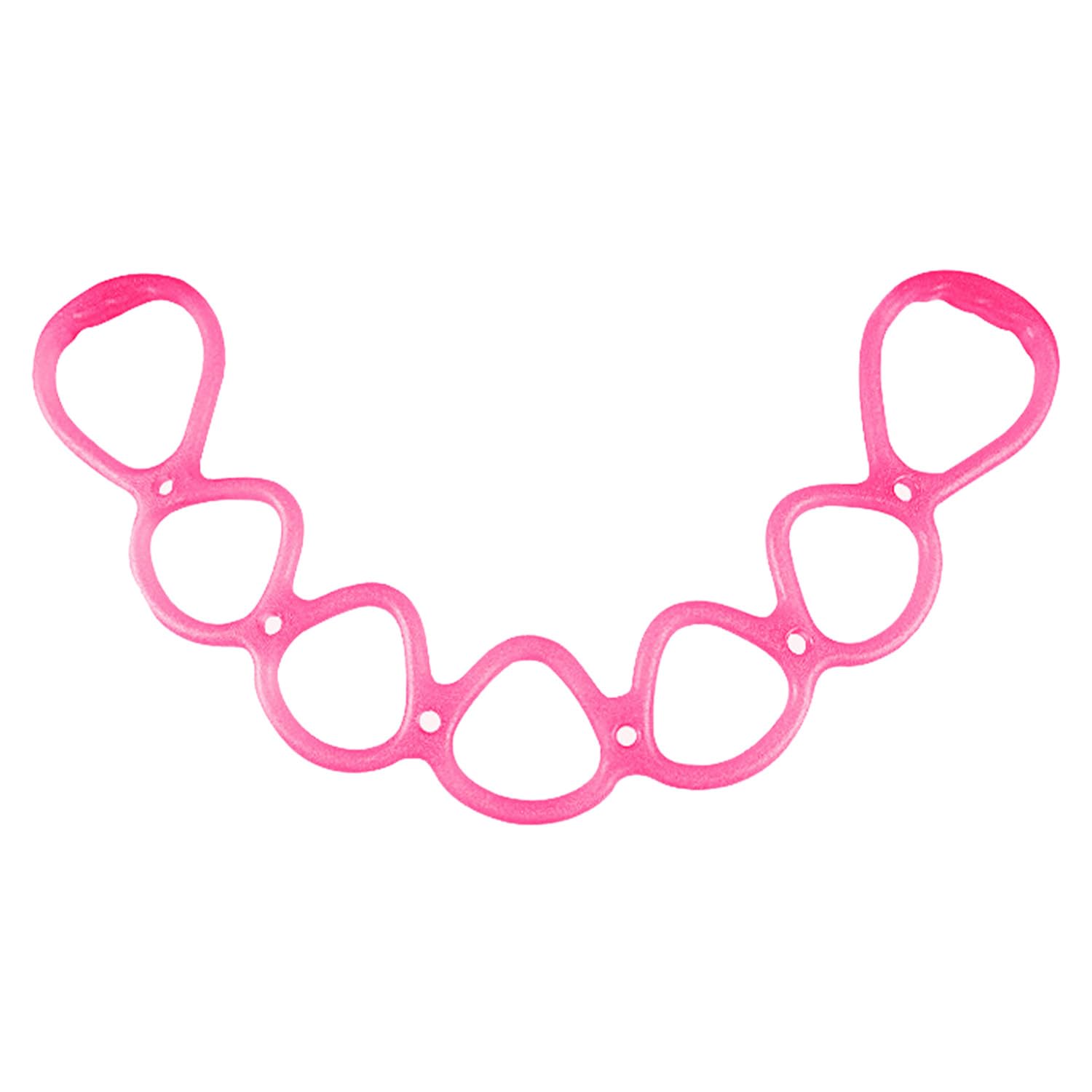 Reicyfang 7 Ring Adjustable Resistance Bands, Back, Foot, Leg, and Hand Stretcher, Arm Exerciser, Home Workout Walking Exercise Workout Bands for Home or Fitness Center (Pink)