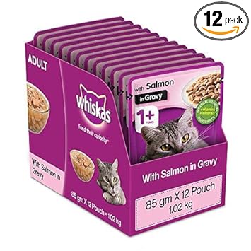 Whiskas Adult (+1 Year) Wet Cat Food Salmon 1.2 kg Pouch