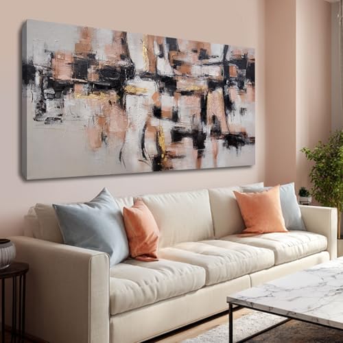 Canvas Art Wall Decor Large Framed Neutral Abstract Wall Art