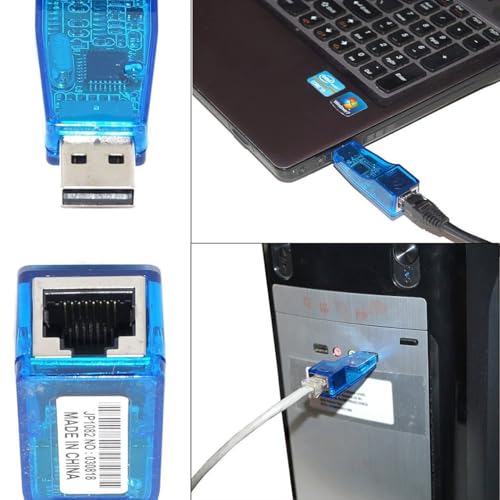 Image of USB 2.0 to Ethernet RJ45 Network LAN Adapter Card