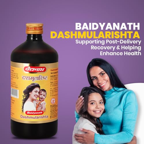 Image of Baidyanath Ayurved Dashmularishta 450ml | Ayurvedic Tonic for Menstrual Pain Relief, Hormonal Balance & Post-Delivery Recovery | Classical Arishta with 10 Sacred Herbs