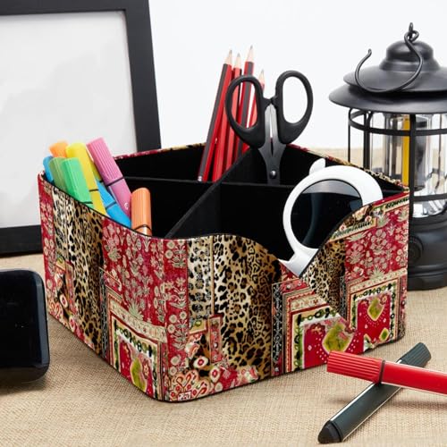Organiseur de bureau à 4 compartiments et porte-crayons de rangement efficace - 8