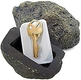 WHMING Hide-a-Spare-Key Fake Rock - Looks & Feels like Real Stone - Safe for Outdoor Garden or Yard, Geocaching