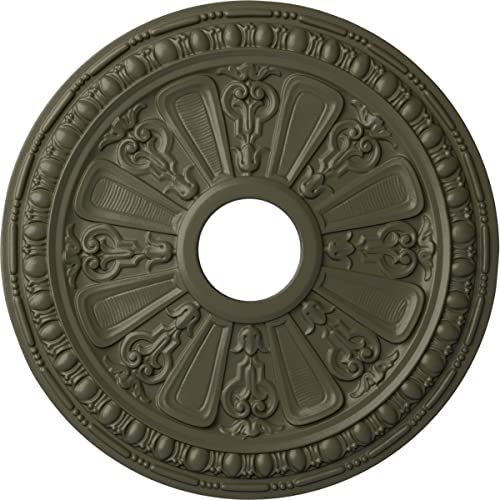 Image of Ekena Millwork CM18RAWHF Raymond Ceiling Medallion fits Canopies up to 5 1 /8, Witch Hazel