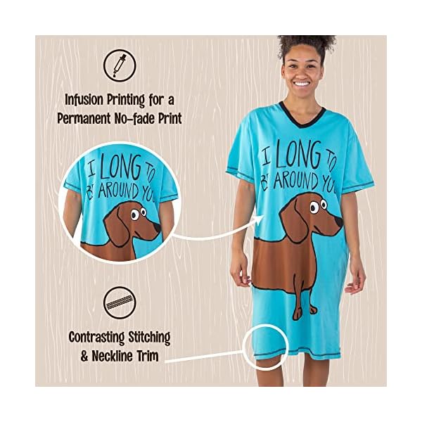 Lazy One Nightshirts for Women, Cute Nightgown for Women, Animal Designs – Bild 7