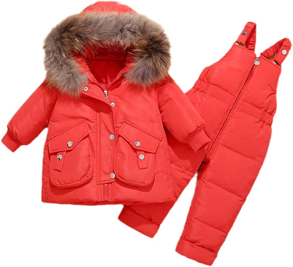 Children Winter Warm White Duck Down Jacket Coat Baby Girl Clothes Boys Overcoat Parka Kids Ski Wear Snow Clothing Set