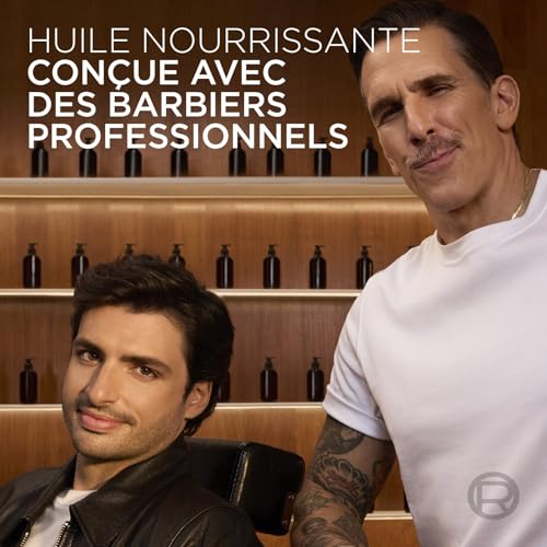L'Oréal Men Expert BarberClub- Huile Barbe Longue et Visage Homme - Nourrissant & Apaisant - Usage Quotidien - À l'Huile Essentielle de Bois de Cèdre - Tous Types de Peaux - 30 ml