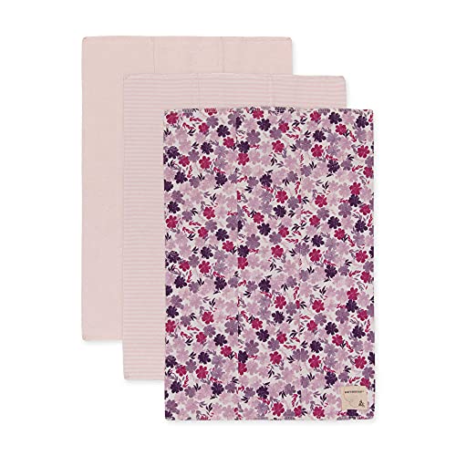 Image of Burt's Bees Baby - Burp Cloths, 3-Pack Extra Absorbent 100% Organic Cotton Drool Cloths