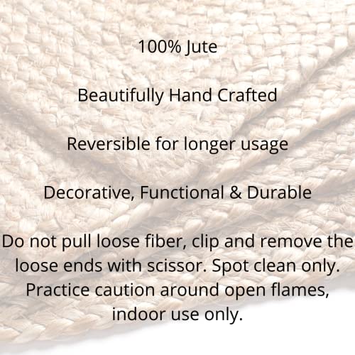 Uniqloth 60001UNIQLOTH Farmhouse Jute Burlap Braided Table Runner 36 Inches Long thumb #6